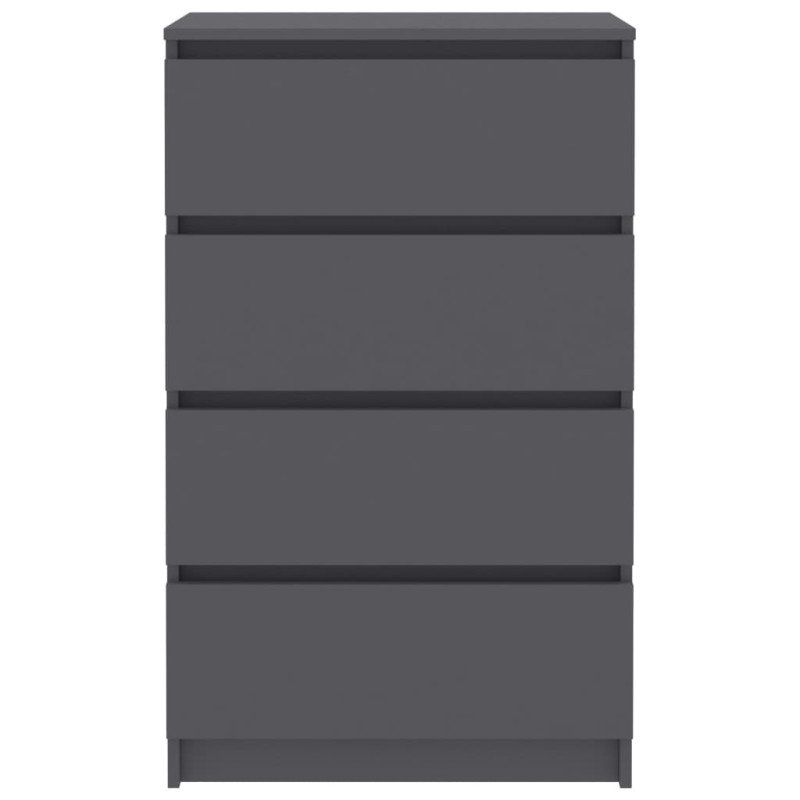 vidaXL Komoda, sivá 60x35x98,5 cm, kompozitné drevo