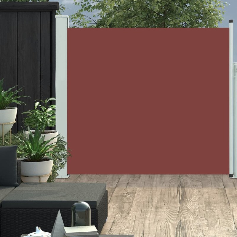 vidaXL Zaťahovacia bočná markíza na terasu 170x300 cm, hnedá