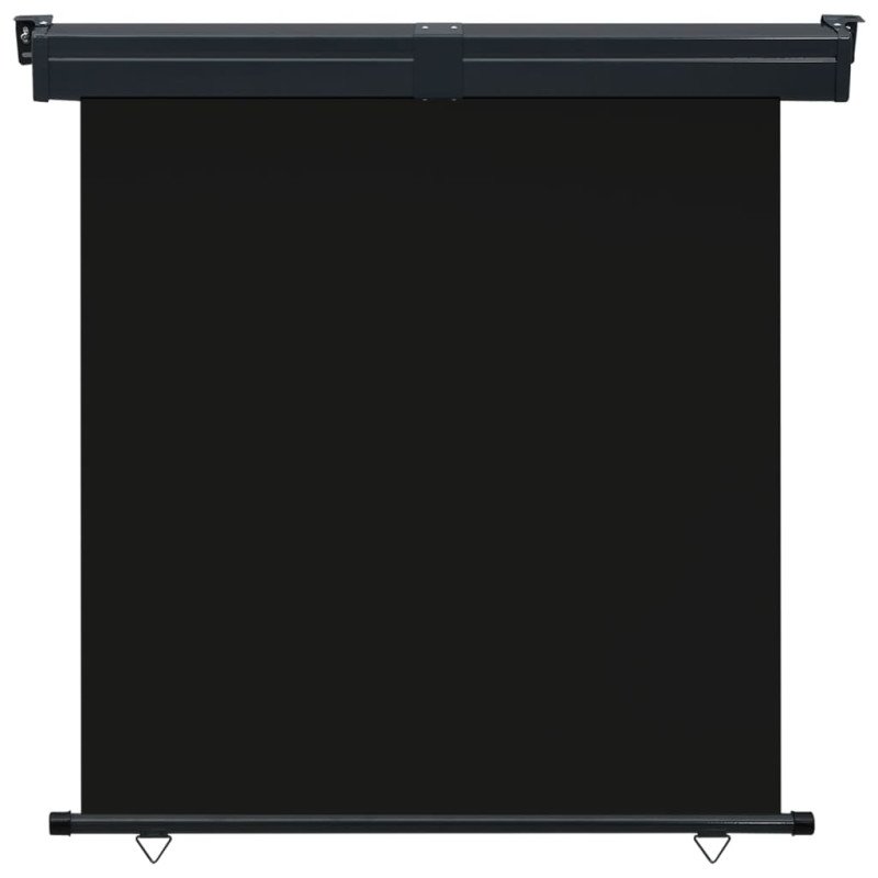 vidaXL Bočná markíza na balkón 160x250 cm, čierna