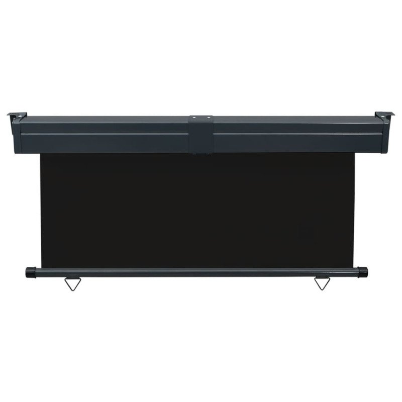 vidaXL Bočná markíza na balkón 160x250 cm, čierna