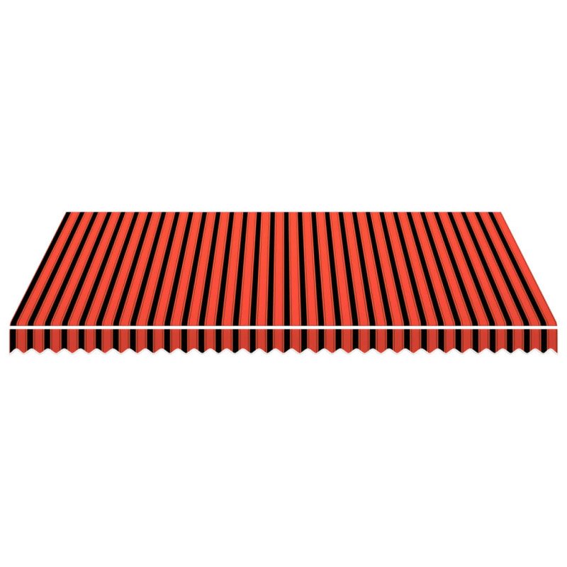vidaXL Tieniaca plachta na markízu, plátená, oranžovo hnedá 450x300 cm
