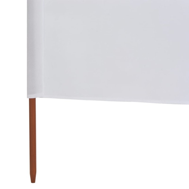 vidaXL 3-panelová zábrana proti vetru látková 400x160 cm piesková a biela 