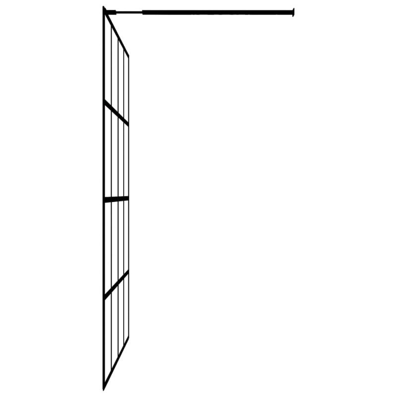 vidaXL Sprchová zástena walk-in, priehľadné tvrdené sklo 80x195 cm