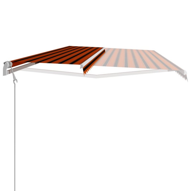 vidaXL Automaticky zaťahovacia markíza 600x300 cm oranžová a hnedá