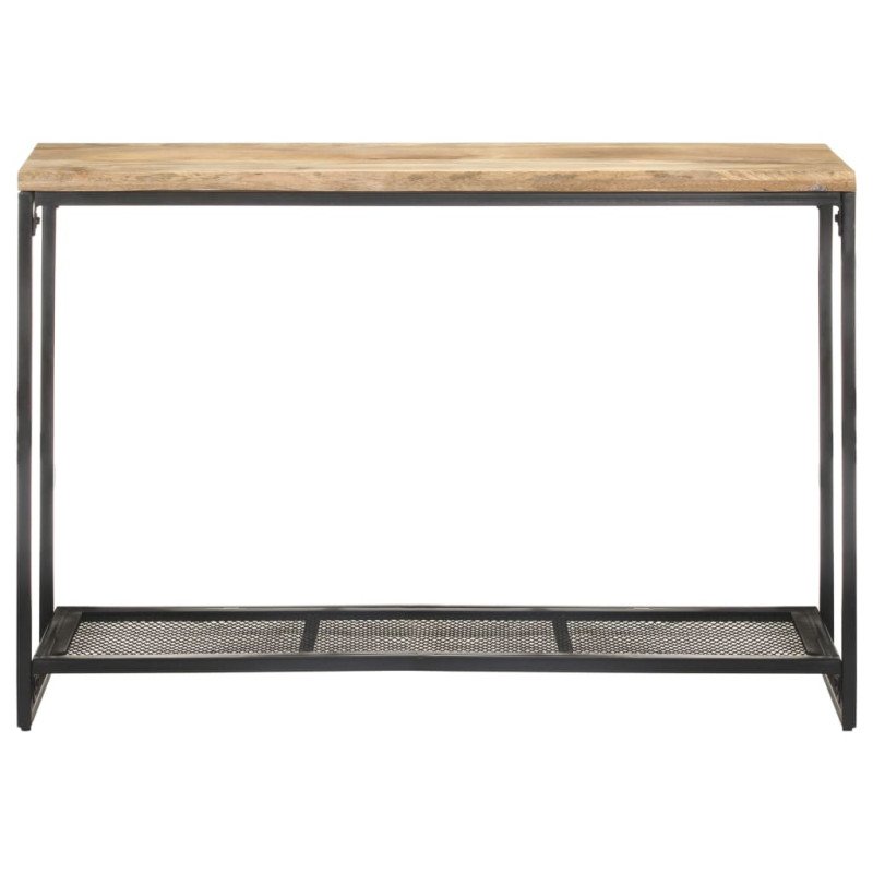vidaXL Konzolový stolík 110x35x75 cm, mangový masív