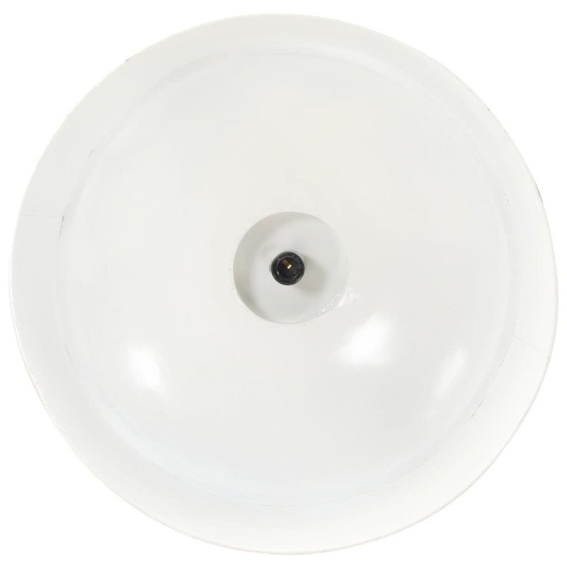 vidaXL Industriálna závesná lampa 42 cm, biela E27