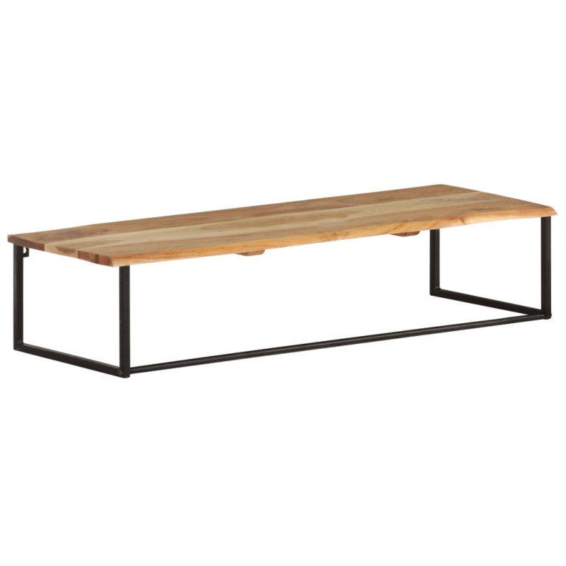 vidaXL Vešiak so živou hranou 100x35x22 cm masívne akáciové drevo