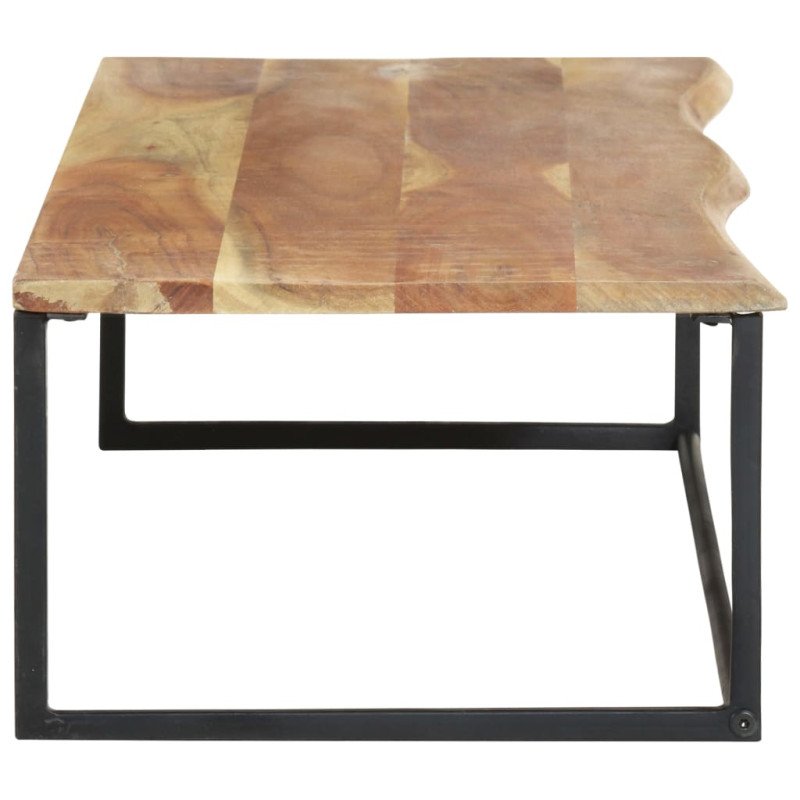 vidaXL Vešiak so živou hranou 100x35x22 cm masívne akáciové drevo