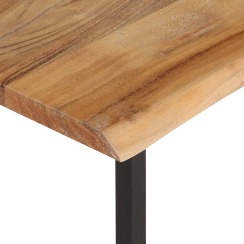 vidaXL Vešiak so živou hranou 100x35x22 cm masívne akáciové drevo