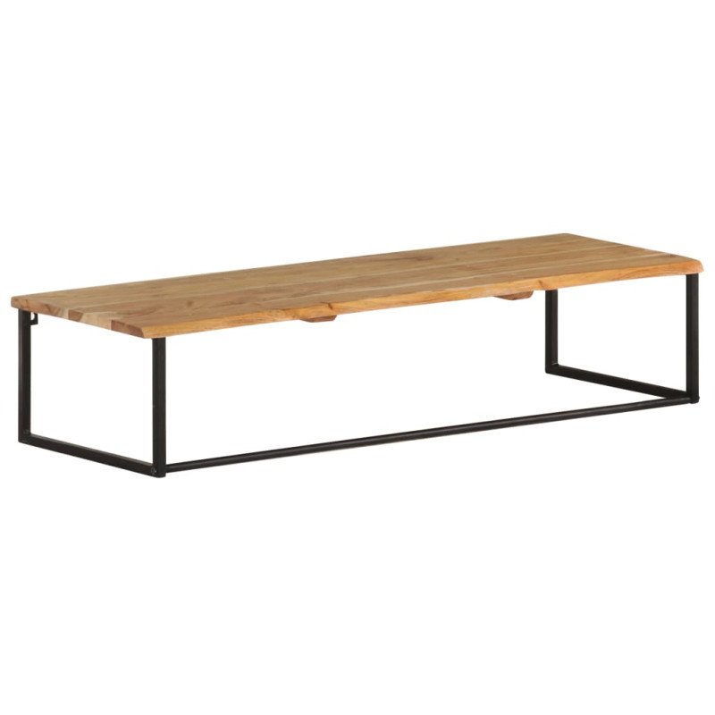 vidaXL Vešiak so živou hranou 100x35x22 cm masívne akáciové drevo