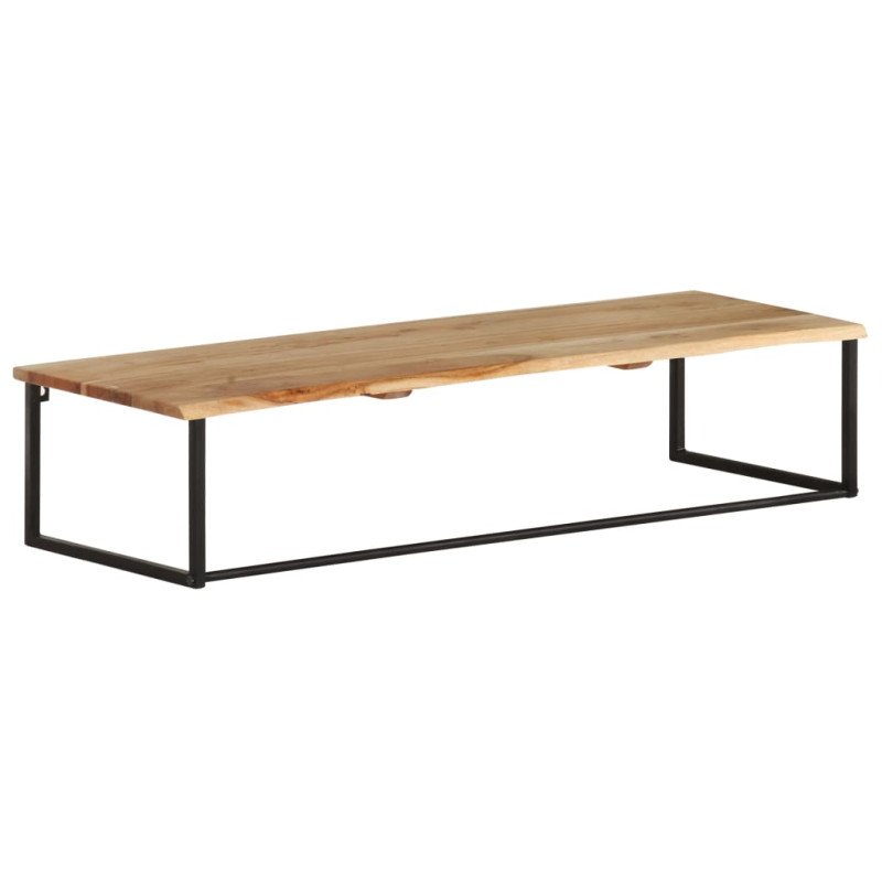 vidaXL Vešiak so živou hranou 100x35x22 cm masívne akáciové drevo