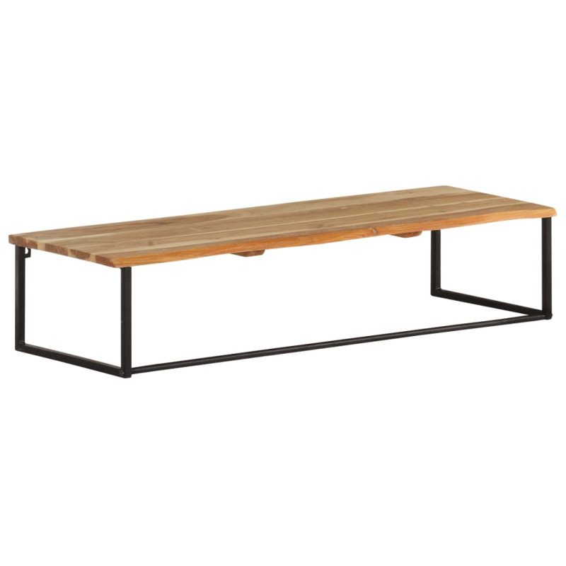 vidaXL Vešiak so živou hranou 100x35x22 cm masívne akáciové drevo