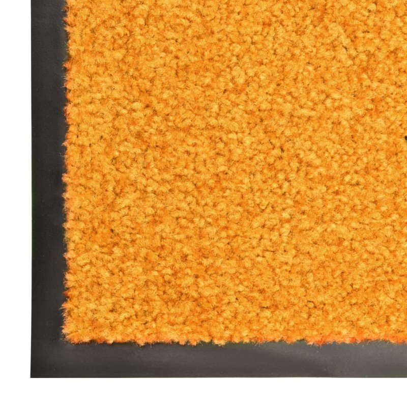 vidaXL Rohožka, prateľná, oranžová 60x180 cm
