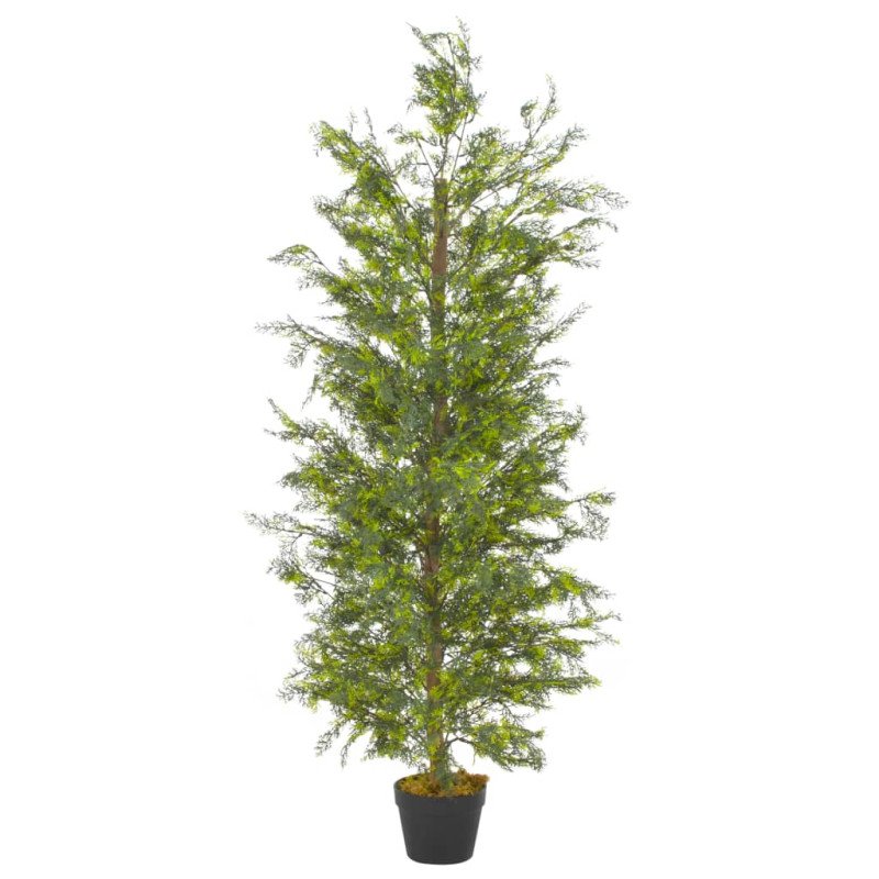 vidaXL Umelá rastlina strom cyprus s kvetináčom zelená 150 cm