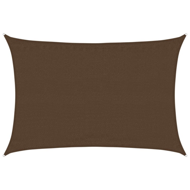 vidaXL Tieniaca plachta 160 g/m² hnedá 3,5x5 m HDPE