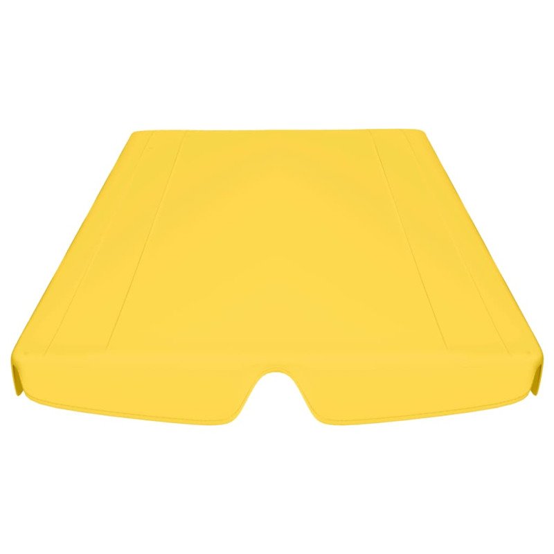 vidaXL Náhradná strieška na hojdačku, žltá 150/130x105/70 cm