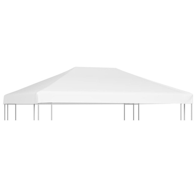 vidaXL Strieška na altánok 270 g/m², 4x3 m, biela
