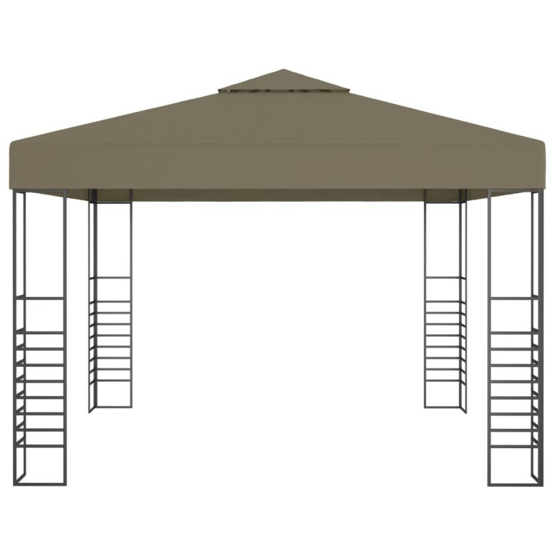 vidaXL Záhradný stan 3x3 m, sivohnedý 180 g/m²