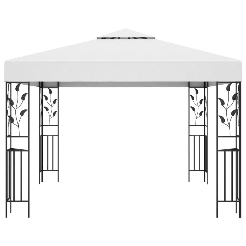 vidaXL Altánok 3x3 m, biely 180 g/m²