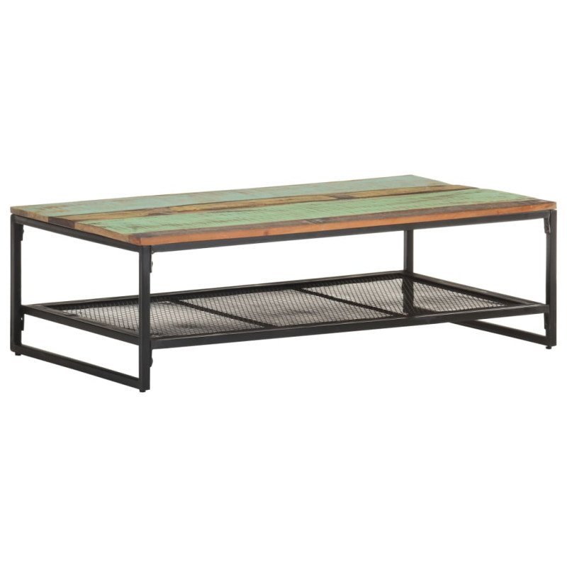 vidaXL Konferenčný stolík 110x60x35 cm, recyklovaný masív