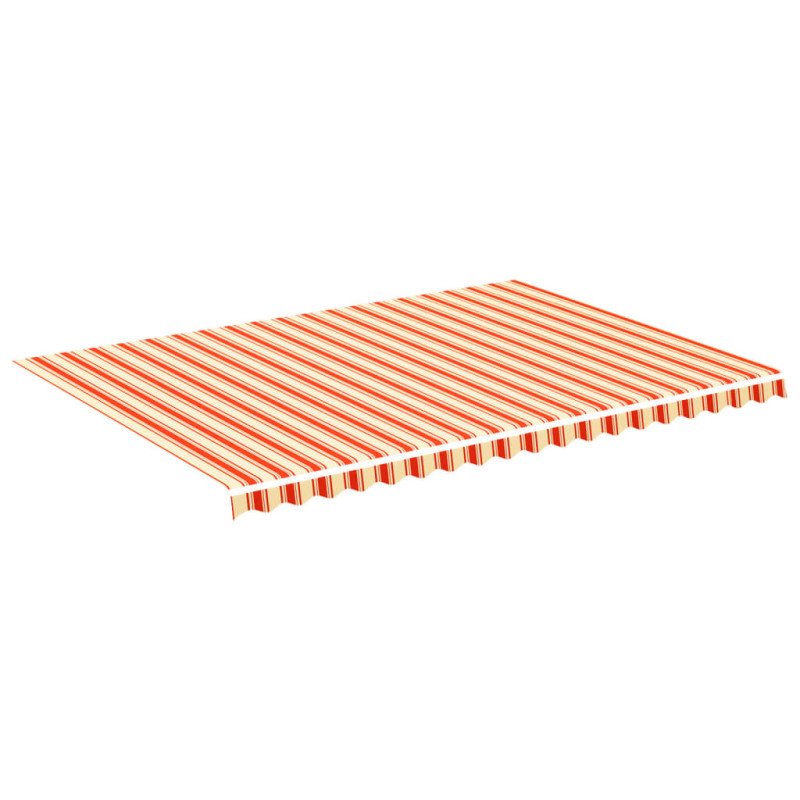vidaXL Náhradná látka na markízu žlto-oranžová 5x3,5 m