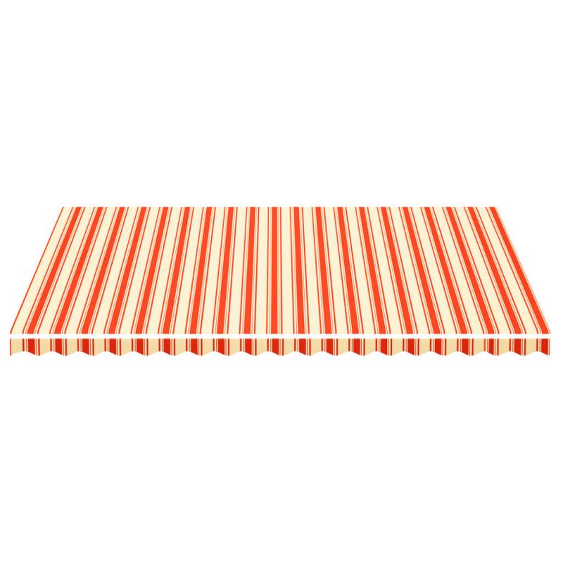 vidaXL Náhradná látka na markízu žlto-oranžová 5x3,5 m