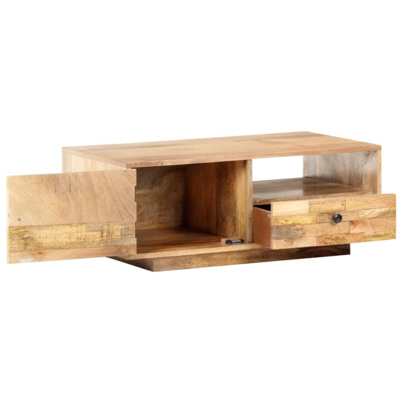 vidaXL Konferenčný stolík 90x50x35 cm mangovníkový masív