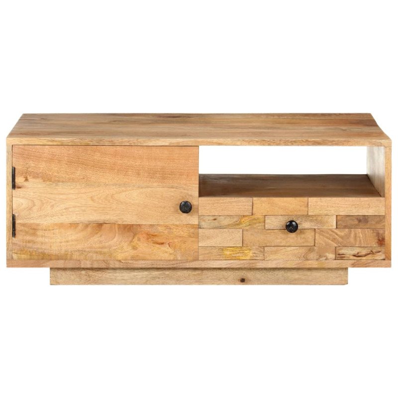 vidaXL Konferenčný stolík 90x50x35 cm mangovníkový masív