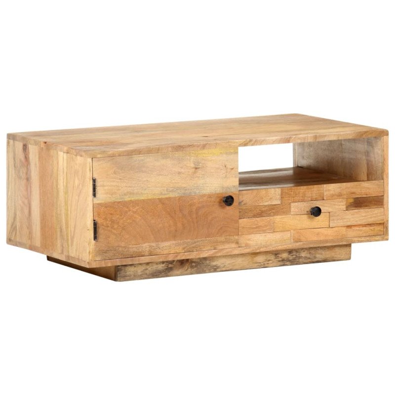vidaXL Konferenčný stolík 90x50x35 cm mangovníkový masív