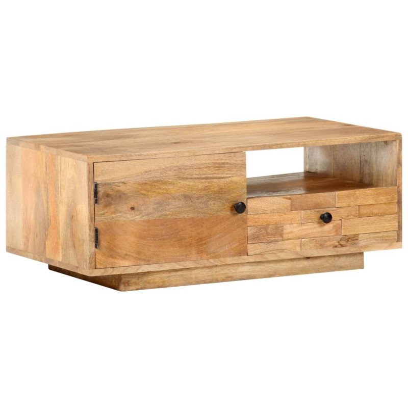 vidaXL Konferenčný stolík 90x50x35 cm mangovníkový masív