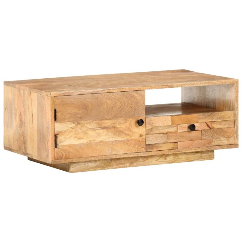 vidaXL Konferenčný stolík 90x50x35 cm mangovníkový masív