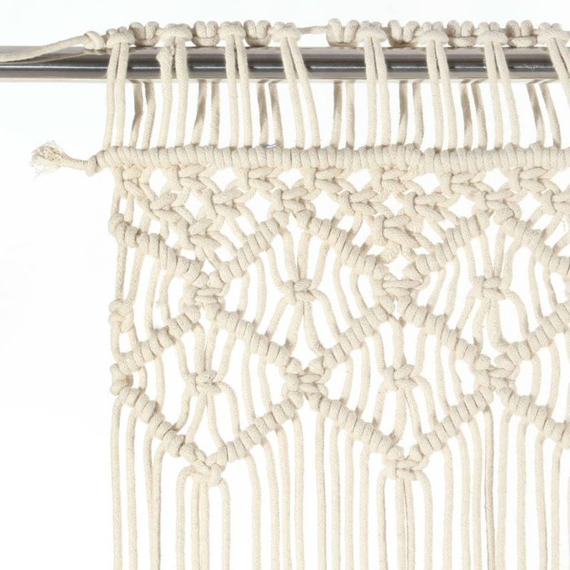 vidaXL Záclona macrame 140x240 cm bavlna