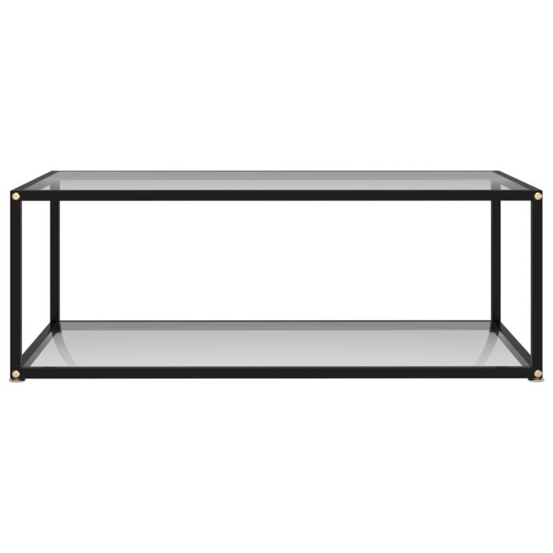 vidaXL Konferenčný stolík, priehľadný 100x50x35cm, tvrdené sklo