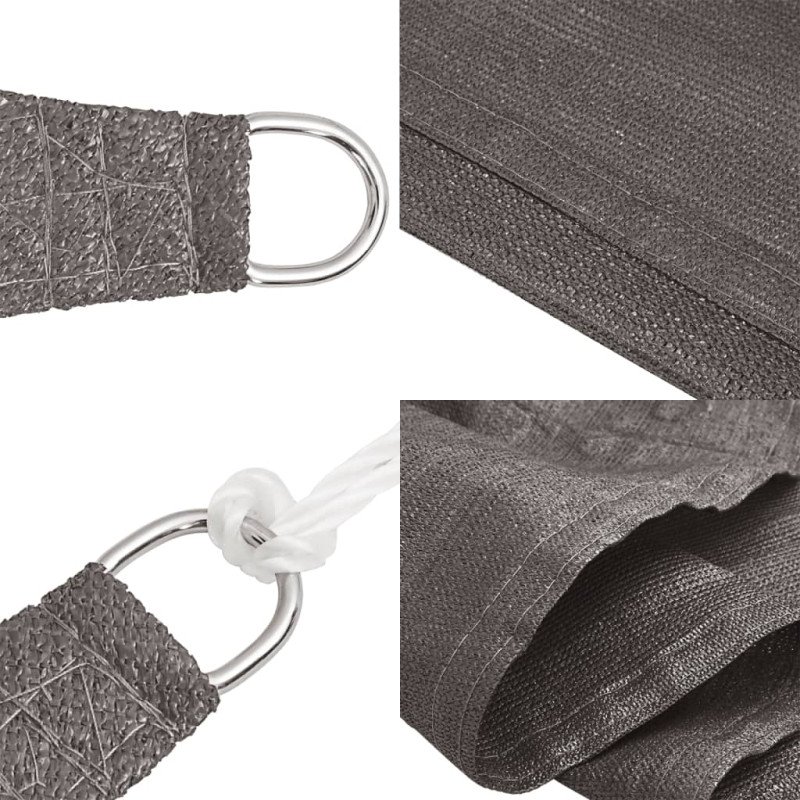 vidaXL Tieniaca plachta 160 g/m² antracitová 4/5x3 m HDPE