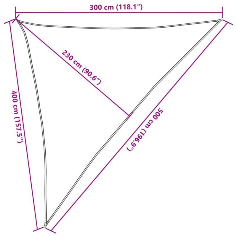 vidaXL Tieniaca plachta 160 g/m², krémová 3x4x5 m, HDPE