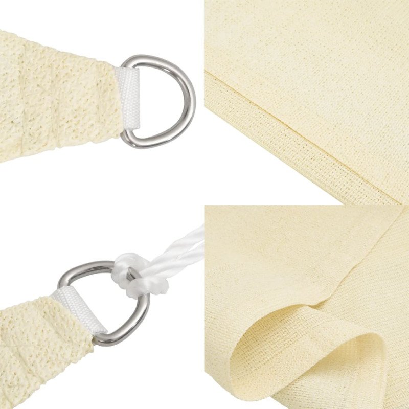 vidaXL Tieniaca plachta 160 g/m² krémová 4/5x3 m HDPE
