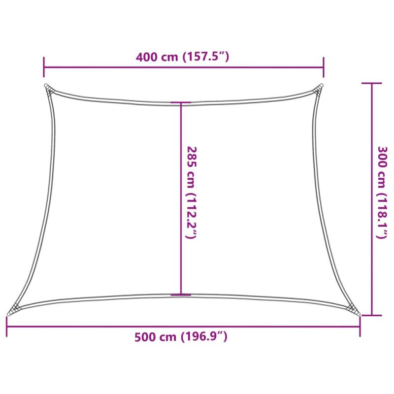 vidaXL Tieniaca plachta 160 g/m² svetlozelená 4/5x3 m HDPE