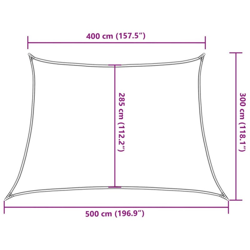 vidaXL Tieniaca plachta 160 g/m² červená 4/5x3 m HDPE