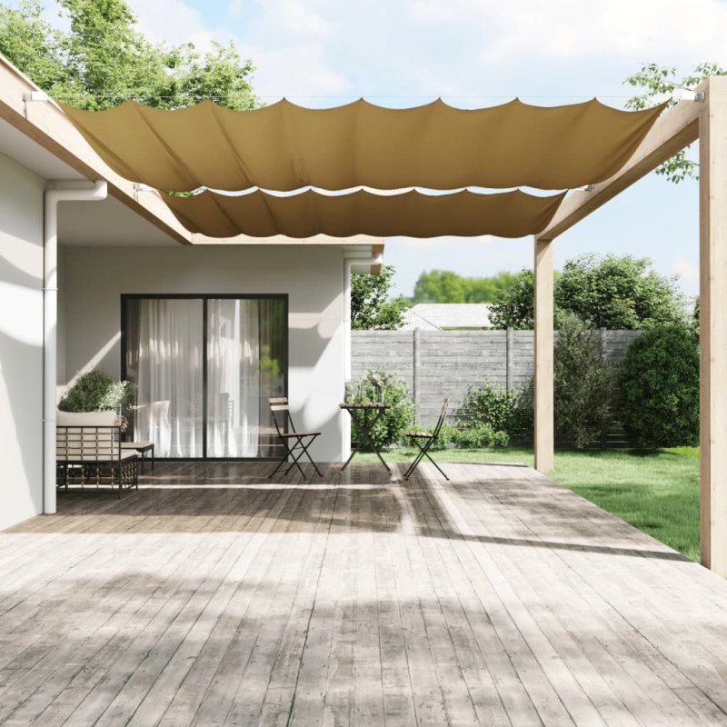 vidaXL Vertikálna markíza béžová 300x360 cm oxfordská látka