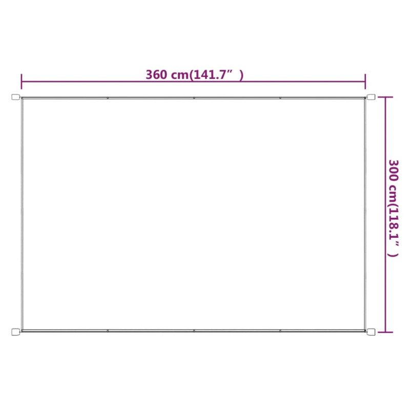 vidaXL Vertikálna markíza béžová 300x360 cm oxfordská látka