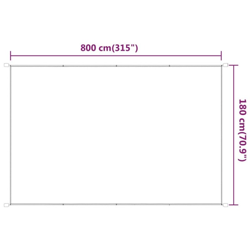 vidaXL Vertikálna markíza antracitová 180x800 cm oxfordská látka