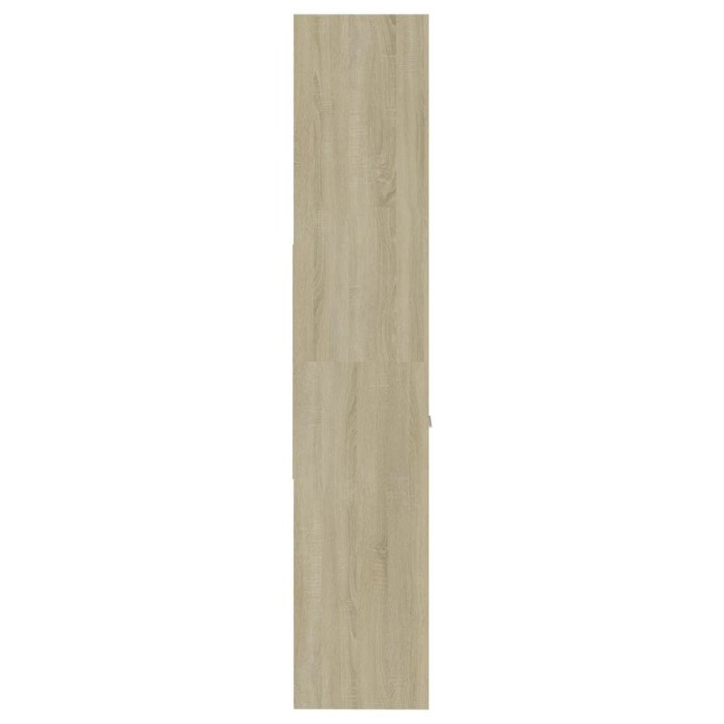 vidaXL Knižnica, dub sonoma 60x35x180 cm, kompozitné drevo