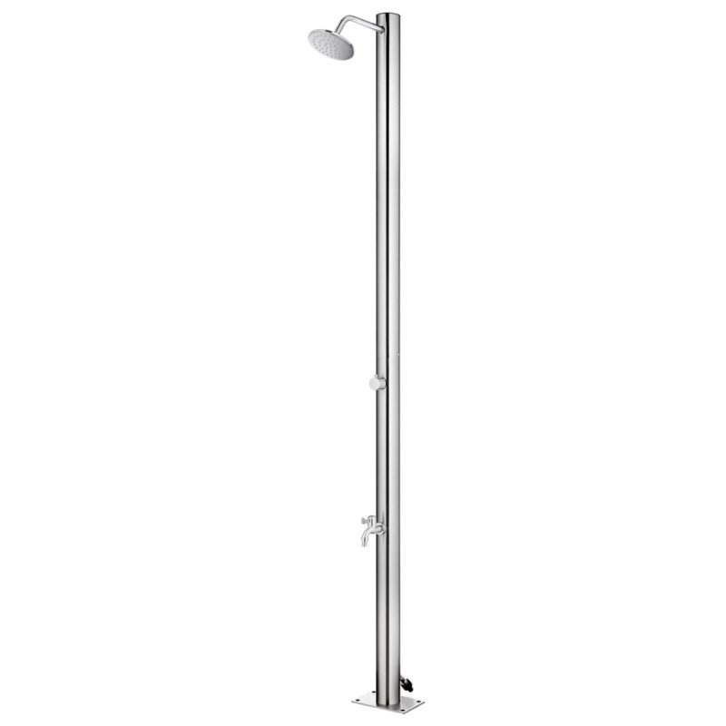 vidaXL Záhradná sprcha 215 cm nehrdzavejúca oceľ 