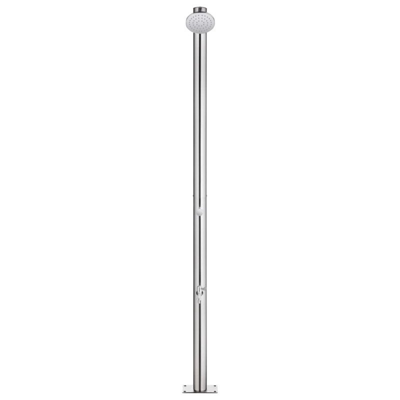 vidaXL Záhradná sprcha 215 cm nehrdzavejúca oceľ 