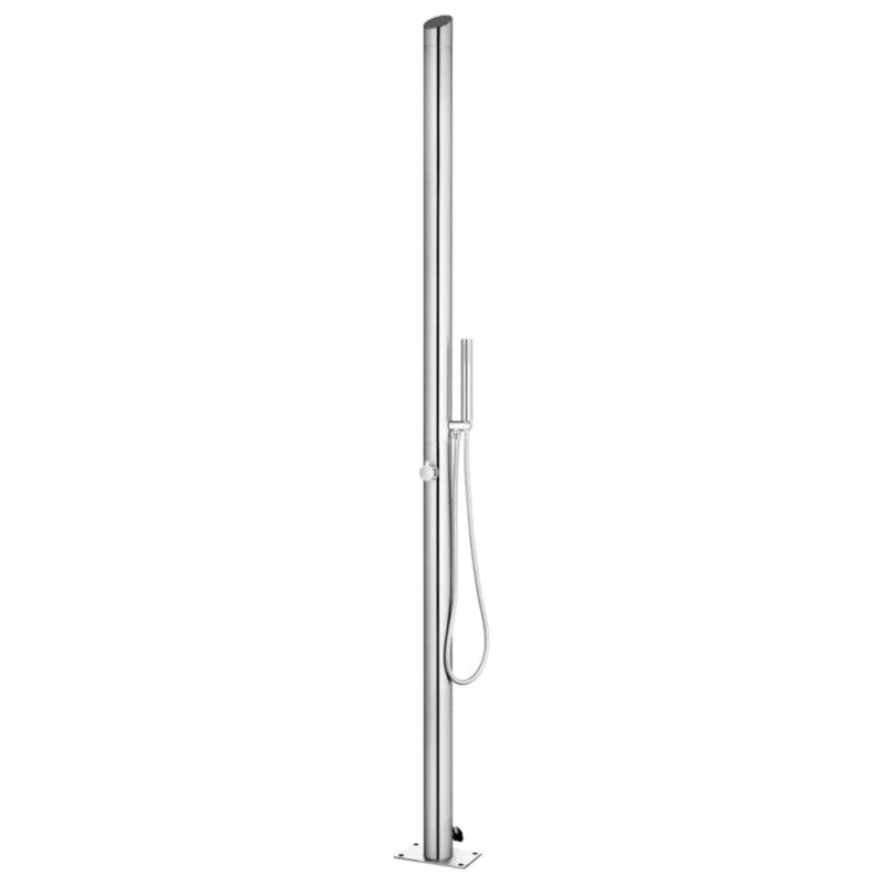 vidaXL Záhradná sprcha 220 cm nehrdzavejúca oceľ
