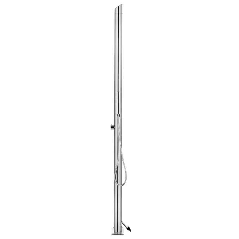 vidaXL Záhradná sprcha 220 cm nehrdzavejúca oceľ