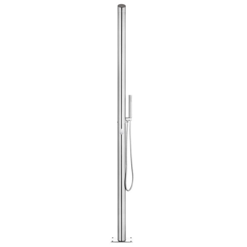 vidaXL Záhradná sprcha 220 cm nehrdzavejúca oceľ