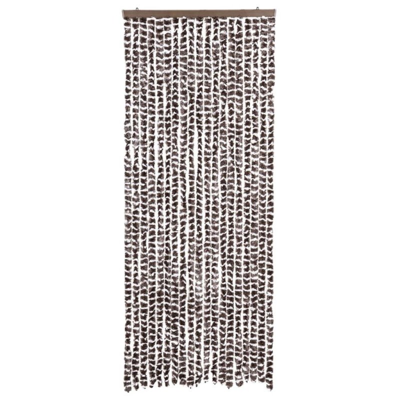 vidaXL Záves proti hmyzu, hnedý a biely 56x185 cm, ženilka