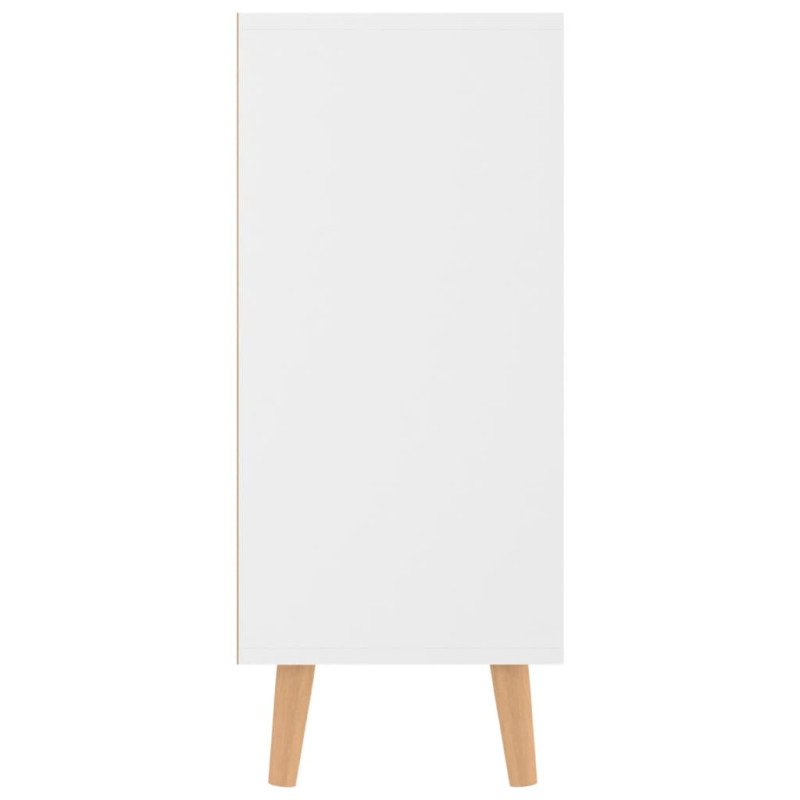 vidaXL Komoda, lesklá biela 90x30x72 cm, kompozitné drevo