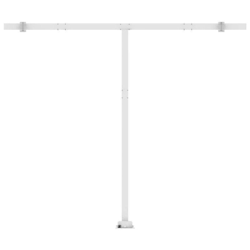 vidaXL Voľne stojaca ručne zaťahovacia markíza 300x250 cm, žlto biela